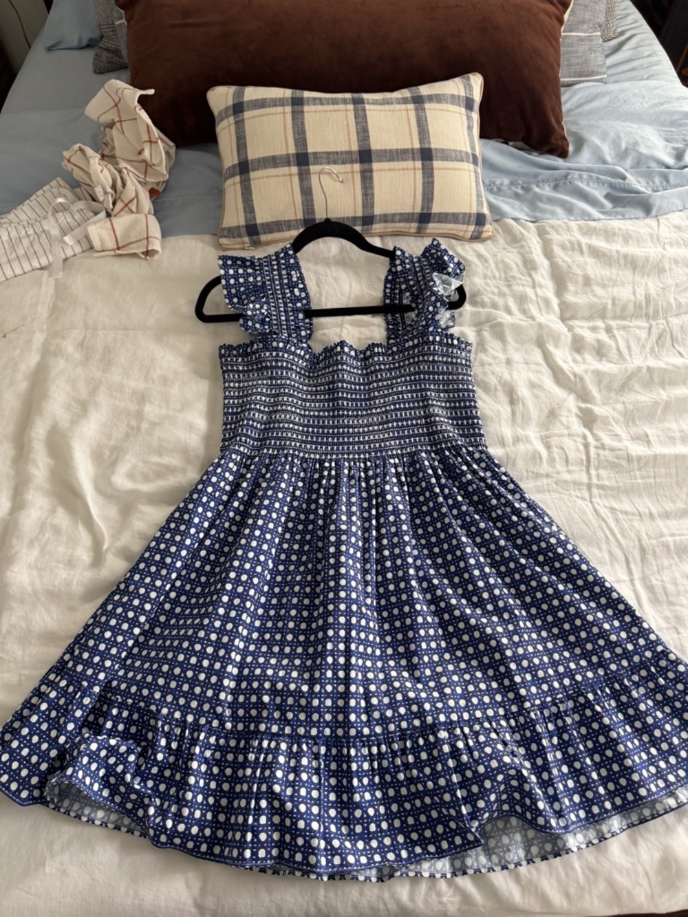 Hill House Elizabeth Nap Dress in Navy Basketweave - Picture 3 of 6